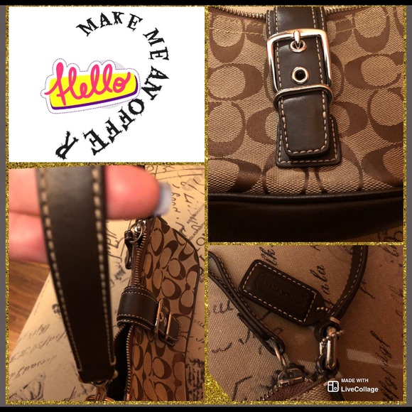 Authentic Coach no. G3U-6362 small shoulder bag - Picture 4 of 6